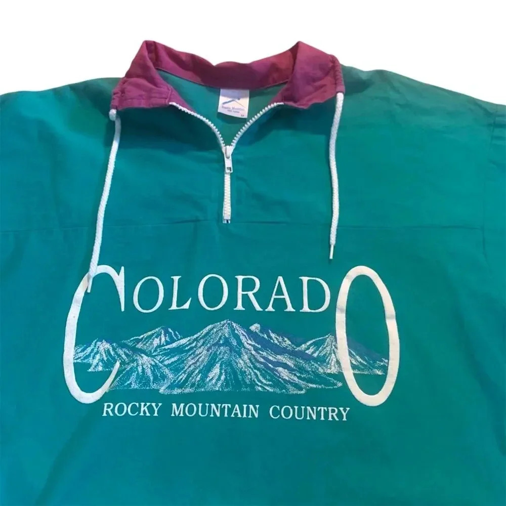 Vintage 90s Prairie Mountain Colorado Rocky Mountain Windbreaker- Size M